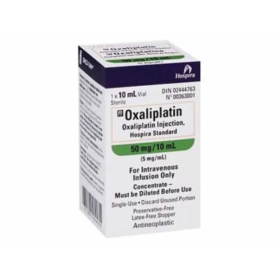 OXALIPLATIN HOSPIRA 50 MG / 10 ML ( OXALIPLATIN ) CONCENTRATE FOR DILUTION FOR IV INFUSION 10 ML VIAL